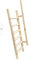 Escalera de madera para altillo cama litera con reposapiés de seguridad (altura 225 cm, 40)