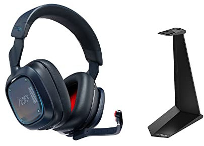 Logitech G Astro A30 LIGHTSPEED Wireless Gaming Headset Xbox + Gaming Folding Headset Stand, wireless headset and gaming accessories setup bundle for desktop - Blue