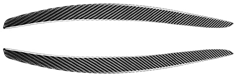iSpchen Autoscheinwerfer Wimpern Augenbrauen Augenlid Abdeckung Kohlefaser Augenbraue Scheinwerfer Augenlider Deckel Scheinwerferblenden Aufkleber kompatibel für E92/E93 3er 2-Türer 2006–2012,E92 M3