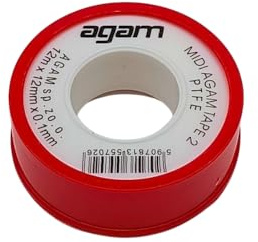Antip-Tools Teflonband PTFE Dichtband Gewindedichtband - 1 Stück. (Rot, 12 * 12 * 0,1)