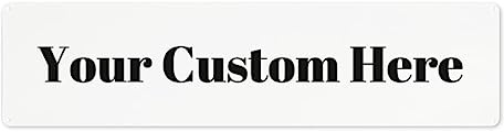 DJNGN Custom Road Sign with Your Text | Personalised Metal Street Sign for Indoor/Outdoor Novelty Sign