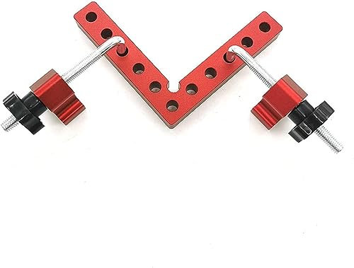Outil de mesure for ingénieur charpentier, 2Pc 90 degrés Fixation auxiliaire Épissage Conseil Panneau de positionnement Clip fixe Règle carrée de charpentier Règle d'outil de travail du bois en forme
