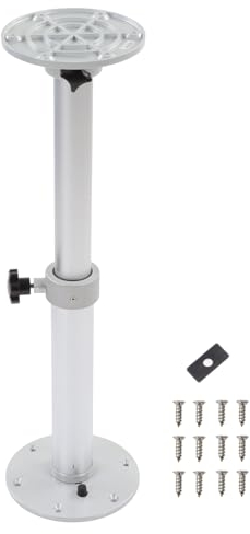 AceSupever Wohnmobil-Tischbeine, 460-700mm Höhenverstellbare Aluminiumlegierung Tischsockelbein 360 ° Drehbar Stangenstützbein für Wohnmobil, Boot, Yacht, Wohnmobil