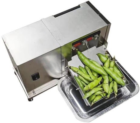 Pelador De Guisantes De Frijoles Comercial, Máquina Desgranadora De Frijoles Semiautomática, Con Interruptor De Bloqueo Automático Y Puerto De Alimentación De Posición De Doble Cuchilla