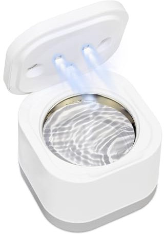 Pulitori Ultrasuoni, Lampada UV Pulitore Ultrasuoni per Apparecchio Denti, Bite, Protesi dentali, Orologi, Anelli, Collane