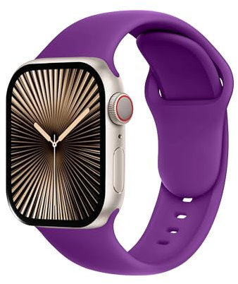SRena SBC1B for Cinturino Apple Watch 38 40 41 42 44 45 46 mm,Ultra e Ultra 2,SE,Serie 7/8/9/10 - Compatibile con Tutti i Modelli,Viola Regina