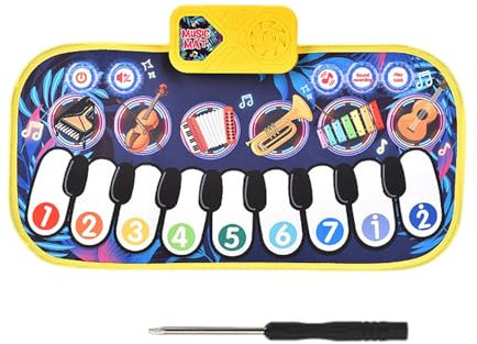 Touch Play Dancing Mat - Musical Strument Blanket Toy | Coperte Educative, Tastiera Per Tastiera Per Balli Sensoriali Con Giocattoli Per Strumenti Musicali A Bottone, Tappeto Per Ragazzi