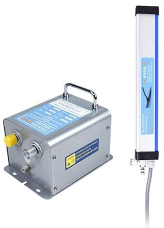 Vituord Anti Static Ionizing Bar, Ionizing Air Bar for Static Elimination, with High Voltage Generator, for Industries Static Removal, Air Compressor Required