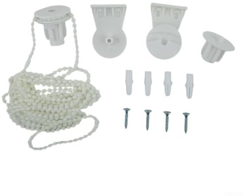 Complete Set of 25MM Roller Blind Fitting Parts Brackets and Chain for Repairs