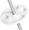 Tavolino con Vassoio a 4 Scomparti per Ombrellone bianco CM 30 da spiaggia mare giardino Piscina Terrazzo