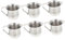 CIYODO 6 Pièces petite tasse de lait tasse de cruche à lait pot à lait en inox réutilisable tasses à café en acier inoxydable tasses à lait en acier inoxydable tasses de crémier