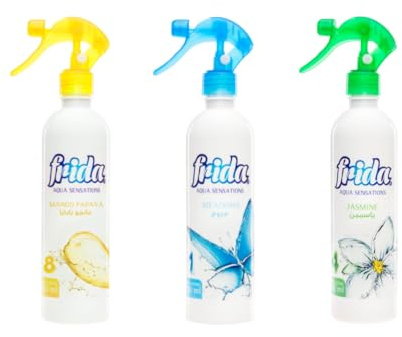 Mango,Meadows,Jasmine 3er, Raumduft Spray 3x 460ml – Effektiver WC- und Raumerfrischer, bekämpft Gerüche und verleiht einen angenehmen, leichten Frischeduft.