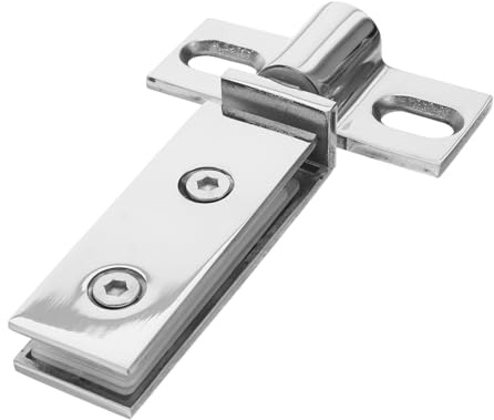 DIYEAH Stainless Steel Shower Glass Door Pivot Hinges Heavy Duty Double Hole Design with Top and Bottom Pivot System for Secure Installation Smooth Movement Enhanced Load Capacity and