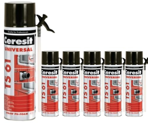 PU-Schaum, Bauschaum, Dichtschaum TS61 Universal für Innen & Außen (6 x 300ml)