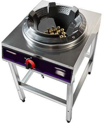 Outdoor Propane Burner with Ignition and Detachable Legs, Cast Iron Head for Cooking