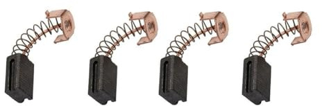 Whychstore Escobillas de carbón de 12 x 8 x 5 mm, compatibles con amoladoras angulares Black & Decker G720 y WS125, 2 pares con cables