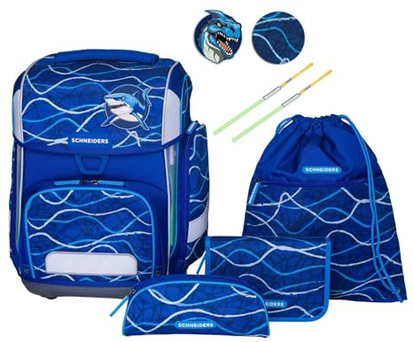 Schneiders Schulranzen Ergolite Set 9-teilig Blue Vibes blau