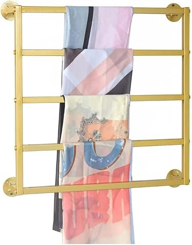 JKJZSALJ Supporto per Sciarpe, Porta Nastri, Organizer da Parete, Espositore per Sciarpe, Porta Cravatte E Sciarpe, Organizer per Asciugamani, Cinture E Nastri, Barra Appendiabiti per La Casa