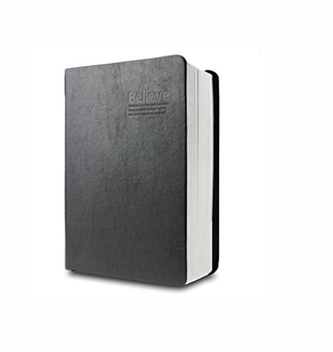 SAYEEC Notizbuch, klassischer Vintage-Stil, weicher Kunstledereinband, 320 Blatt 640 Seiten, unbedruckt 170*120mm Black 170*120mm 310 Sheets Lined Paper