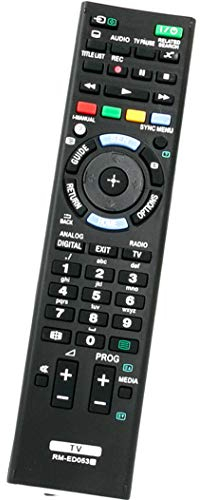 ALLIMITY RM-ED053 Reemplazo de Mando a Distancia para Sony Bravia TV KDL-32W605A KDL32W650A KDL-32W650A KDL-32W651A KDL-32W656A KDL42W650A KDL-42W650A KDL-42W651A KDL-42W653A KDL-42W654A