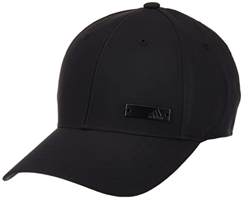 adidas Lightweight Metal Badge Baseball cap, Cappellino Unisex-Adulto, Black/Black/Black, M