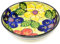 Verano Spanish Ceramics Classic Spanish Hand Painted Decorative Floral Pattern Serving Display Large Fruit Food Salad Bowl - 30cm Floral