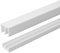 Outwater Plastics Rail de porte coulissante, Systeme porte coulissante en plastique Blanc 1,2 m