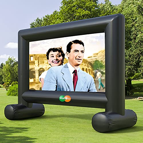 Fayelong Outdoor Video Projector Screen, Inflatable Mega Movie Screen Projection Screen with Carry Bag for Indoor and Outdoor Home Theater Backyard Cinema Travel (20ft)