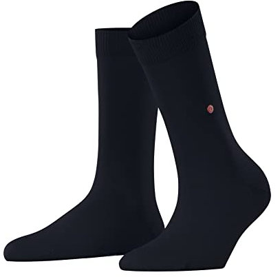 Burlington Damen Socken Lady W So Baumwolle einfarbig 1 Paar, Blau Marine 6120, 36-41