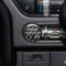 KUNGKIC Kohlefaser Auto MotorStart-Stopp-Taste Schalterabdeckung Dekorative Aufkleber Kompatibel mit Ford Mustang Zubehör Innenbereich 2015 2016 2017 2018 2019 (Schwarz)