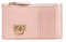 Pinko Airone CARDHOLDER Vitello Seta, Accessori da Viaggio-Portafogli Donna, O81Q_Cipria-Antique Gold, 13.5