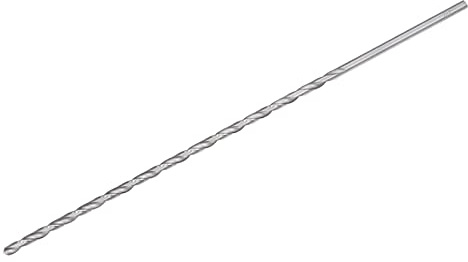 sourcing map Forets Hélicoïdaux, Haute Vitesse Acier, Extra Long Foret 4,5mm x250mm