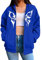 damen hoodie ohne kapuze mit reißverschluss sweatshirt damen ohne kapuze mit reißverschluss sweatshirt damen blau tshirt damen sport damen tshirt v ausschnitt slim fit wikinger tshirt damen XXL