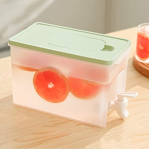 Distributeur De Boissons Avec Robinet, Bouilloire Froide Réutilisable De 4 L Avec Robinet, Carafe De Réfrigérateur En Plastique, Filtre Indépendant, Pour Faire Du Thé Et Des Jus