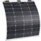 ECTIVE Monokristallin MSP Solarpanel - flexibel, 100W, flexible Solarzellen - Monokristallines Photovoltaic PV Solarmodul, Sonnenkollektor für 12V/24V Batterien, Wohnwagen, Camping, Wohnmobil, Boot