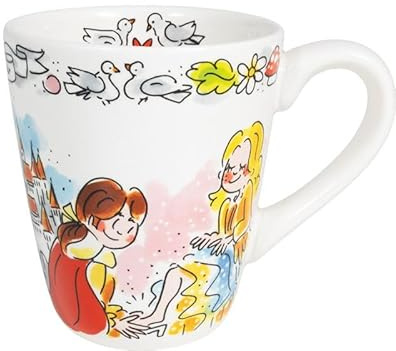 Blond Amsterdam Becher Efteling Aschenputtel, 350ml | Keramik, Efteling Märchendesign, Geschenkidee für Efteling Fans, Mikrowellengeeignet, Handwäsche empfohlen