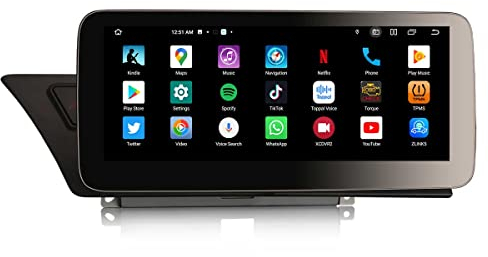 Erisin 10.25 Qualcomm 8-Kern 4GB+64GB Android 14 Autoradio GPS Navi für Audi A4 S4 RS4 B8 A5 S5 RS5 Unterstützt IPS Screen OEM Bluetooth 5.1 DAB+kabelloses CarPlay Android Auto USB TPMS Can-Bus WiFi