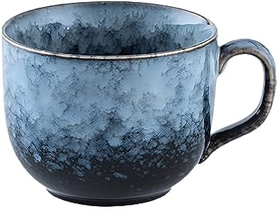 ZPPLD Coffee Mug,450ML Ceramics Coffee Cup,Stoneware Coffee Mugs,Stoneware Coffee,Large Tea Cups Mugs,Porcelain Coffee Mug,Cappuccino Cups (A)