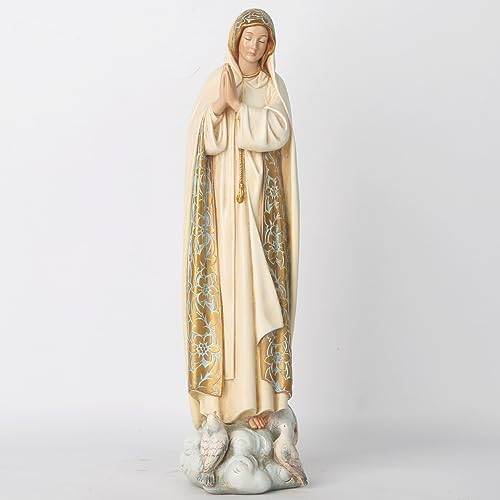 BC katholische Statuen Unserer Lieben Frau von Fatima, gesegnete Jungfrau Maria Figur für Altar, Heilige Mutter Madonna 30,5 cm H, religiöses Geschenk für Mutter, klassische Renaissance-Skulptur von
