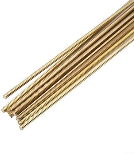 25PCS Brass Welding Rods, Brass Brazing Wire, Brazing Rods Brass Solder Welding Rod for Oxyacetylene Gas Welding for Welding, 3.0mm