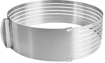 Adjustable Cake-Slicer and Cake Mold Layer Cake Cutter Leveler Stainless Steel Cake Slicing-Ring 16-20cm DIY Baking Tool Bread-Slicer Machine for Homemade-Bread Adjustable