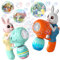 2er-Pack Seifenblasenpistole für Kinder Inklusive Kaninchen Seifenblasen Pistole Osterei Seifenblasenmaschine Outdoor Seifenblasen Spielzeug für Kinder (2)