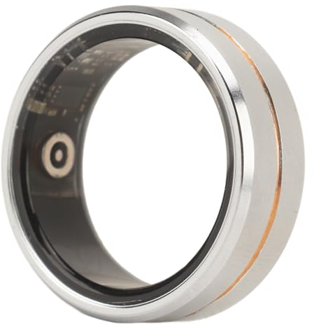 ASHATA Smart Ring Gesundheits-Tracker, Gesundheits-Tracker-Ring Zur Überwachung von Fitness-Schrittzähler-Schlafdaten, Fotografieren, IP68 Wasserdichter Intelligenter Gesundheits-Ring