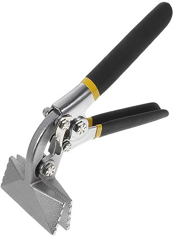 ETHZZLE Hand Seamer Tool Durable Heat-treated Steel Metal Bender for Bending Seaming and Flattening Straight Jaw Design with Anti-slip Grip for Precision Work in Tight Spaces