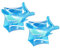 BEAHING Kinder Arm schwimmt, Kinderpool Schwimmer aufblasbare Schwimmwaffen Kinder Arm schweben Wasserflügel Schwimmringe 2pcs Hai