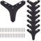 Toolzia 8Pcs Metal Triangle Furniture Legs 10cm/4 Inch，Modern Black Sofa Legs DIY Replacement for Cabinet Cupboard Sofa Couch Chair Ottoman