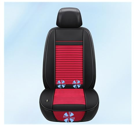 BelüFtete Sitzauflage, Sitzaufleger universal mit Massage und Ventilatoren Pkw Sitzkissen, AutositzüBerzug für Auto,12V