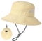 AYPOW Regenhut Damen Sonnenschutz Herren Wasserdichter UV Schutz Fischerhut Faltbar mit Kinnriemen Verstellbare Anglerhut Schnell Dry Bucket Hat Sommermütze Outdoor Aktivitäten Wandern Safari