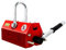 Lasthebemagnet Kranmagnet (400 kg Hebeleistung, 1000 kg Zugkraft, -40° bis 80° Temperaturbereich, Abschaltefunktion) Magnetlifter Magnetheber Rot