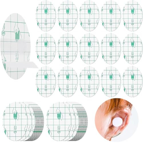 KOLZEMV Lot de 60 Protege Oreille, Autocollants Pour Oreilles étanches Pour Enfants, protection oreille piscine enfant, Cache Oreille Piscine Enfant, Protections Pour Ies Oreilles de Bébé